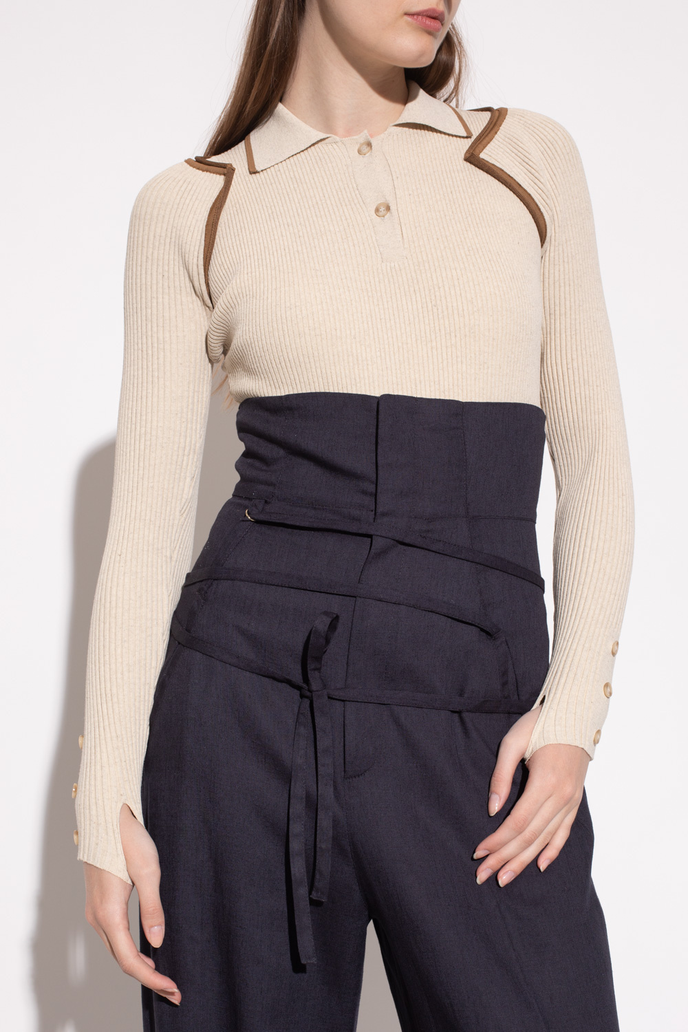 【関税込み】JACQUEMUS ベージュ Le Body Cielo ボディスーツ org.jpg